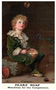 Pear's Soap   Victorian Boy blowing Bubbles