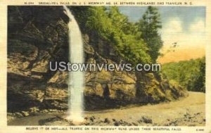 Bridal Veil Falls in Franklin, North Carolina