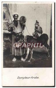 Old Postcard Tamer Arabic Mule Donkey Monkey