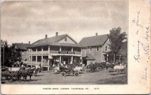 K13/ Thompson Pennsylvania Postcard c1910 Foster Brothers Store 75