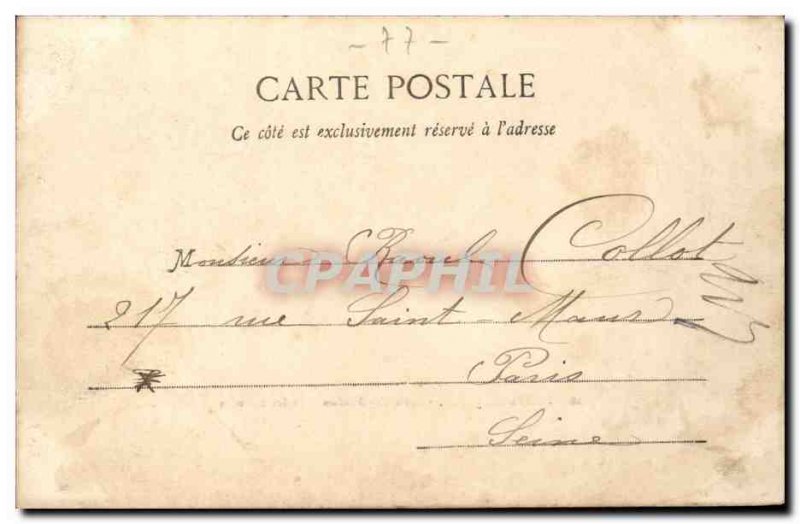 Fontaineableau Postcard Old School & # 39application room d & # 39etudes