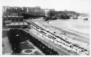 BR5350 Vue d ensemble de la grande Plage Biarritz  france