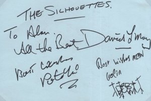 The Silhouettes Merseyside 1960s Beat Pop FULLY Hand Signed Autograph