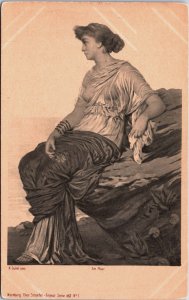 Beautiful Women N. Sicherl Pinx am Meer Vintage Postcard C116