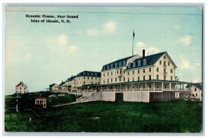 c1920s Oceanic House Exterior Star Island Isles Of Shoals NH Unposted Postcard