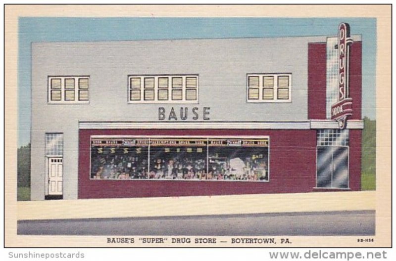 Pennsylvania Boyertown Bause's Super Drug Store