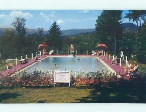 Unused Pre-1980 POOL AT CHRISTMAS FARM INN Jackson New Hampshire NH L1071