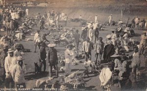 Baugio Philippines Native Market Real Photo Vintage Postcard AA109508