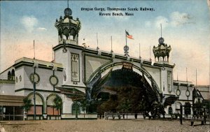 Revere Beach Massachusetts MA Dragon Gorge Thompson Scenic Railroad c1900s-20s