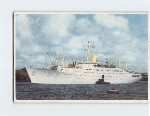 Postcard MS Stockholm, Swedish American Line