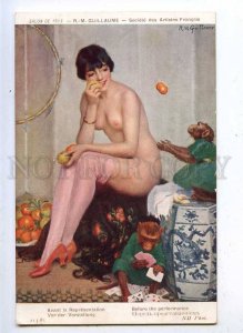 202364 NUDE Actress MONKEY Circus by GUILLAUME Vintage SALON