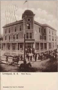 Hotel Mersey Liverpool NS Nova Scotia c1906 Postcard H7