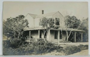 RPPC Oakdene Cottage of Em.M. Smith Rustic Home House Postcard M13