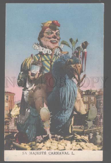 106127 FRANCE Sa Majeste Carnaval L Vintage colorful PC