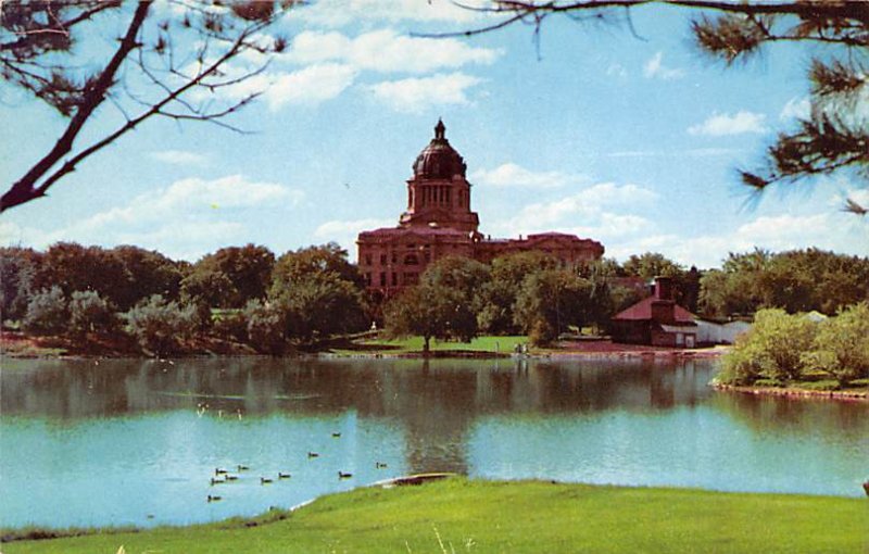State House as seen from Grounds of Governor's Mansion Pierre SD United States South Dakota