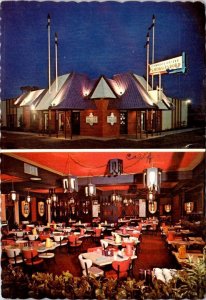 Azusa, CA California CAMELOT CASTLE Smorgasbord Restaurant ROADSIDE 4X6 Postcard