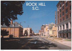 West on Main Street , ROCK HILL , South Carolina , 70-80s