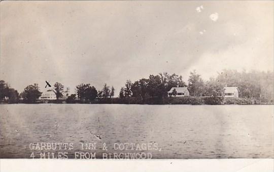 Garbutts Inn & Cottages 4 Miles From Birchwood Wisconsin Real Photo 1916