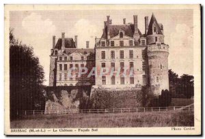 Old Postcard Brissac Chateau Facade Sud