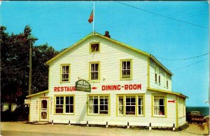 Perce Quebec Canada NORTH BEACH HOTEL~RESTAURANT~W Biard Roadside Rte 6 Postcard