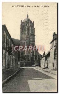 Ravenel Old Postcard Tower of & # 39eglise