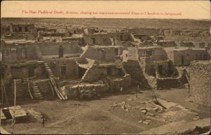 Oraibi AZ Kivas Hopi Pueblo c1910 Postcard