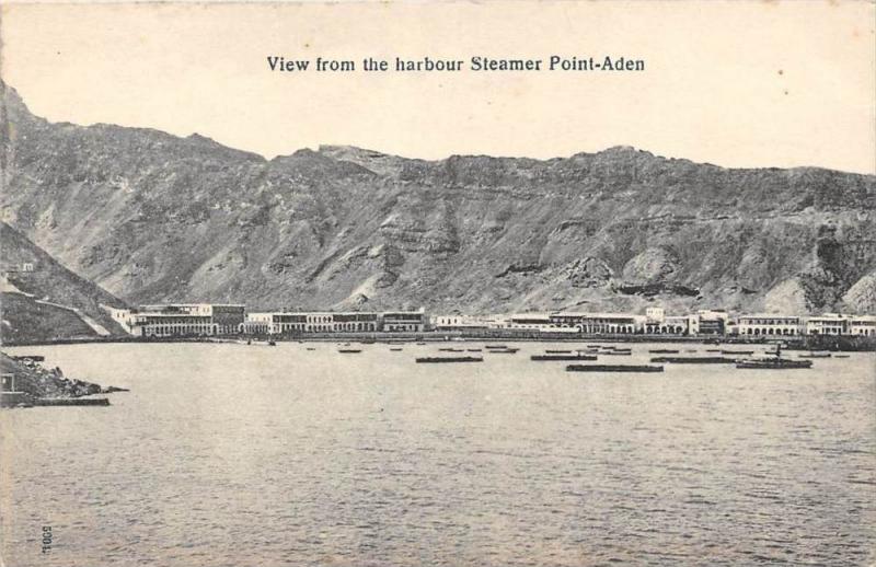 Yemen Aden  View from the harbor Steamer Point-Aden