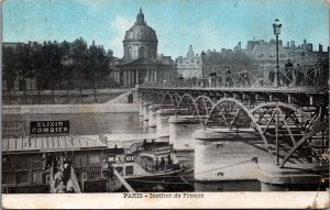 France Paris Institut de France Vintage Postcard C015