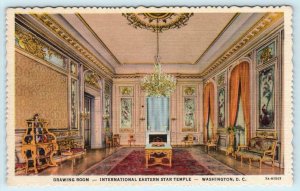 3 Postcards WASHINGTON D.C. ~ International EASTERN STAR TEMPLE c1940s Linens