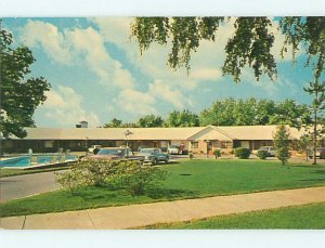 Unused Pre-1980 OLD CARS & SWAN MOTOR COURT MOTEL Perry Georgia GA u7099@