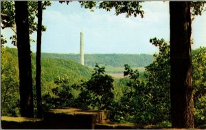 Ohio River Lilly Memorial Lookout Clifty Fall State Park Madison IN Postcard C63