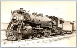 Boston & Maine #3669 Locomotive Train Railroad 1940s RPPC Real Photo Postcard