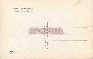 Postcard Modern Marrakech Menara the basin