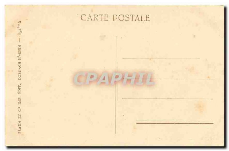 Old Postcard Alsace Storks Nest