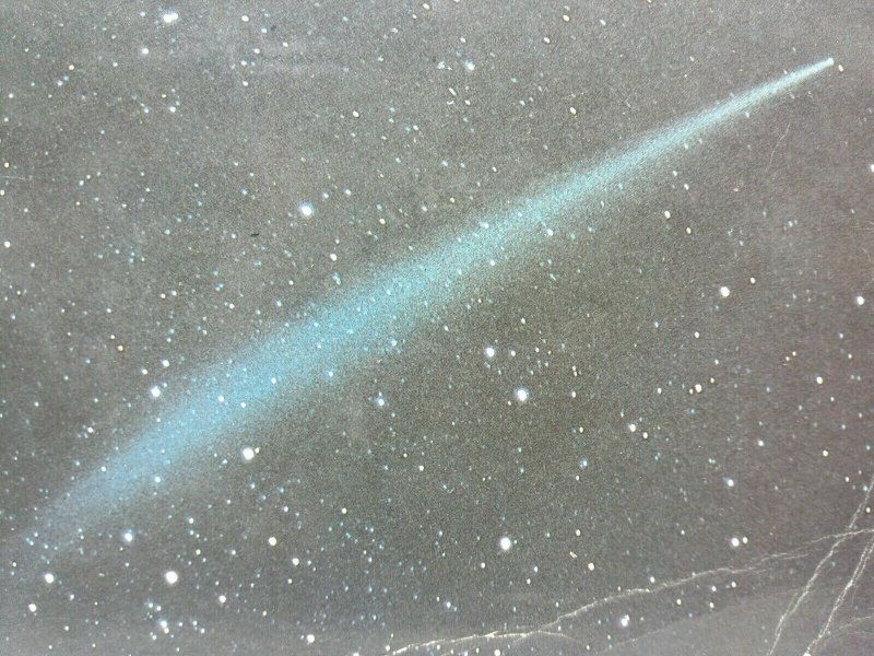 Vintage Postcard Comet Ikeya Seki Discovered 1965 Showing its very long Tail 