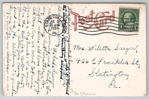 State College PA The Carnegie Library Pennsylvania Postcard E43
