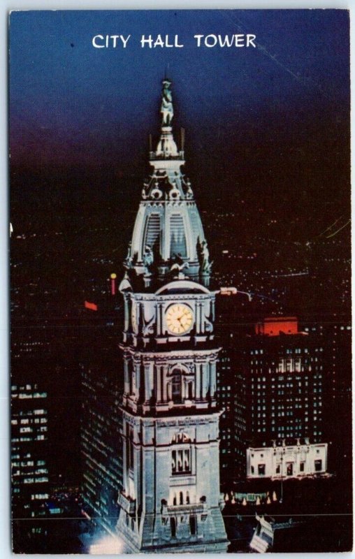 Postcard - City Hall Tower, Philadelphia, Pennsylvania, USA 