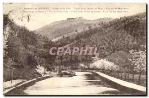 Old Postcard Saverne surroundings Valley of the Zorn Marne-Rhine Canal View O...