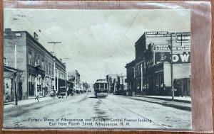 Porter’s View Central Ave Albuquerque NM PM 9/20/1908 Territorial LB