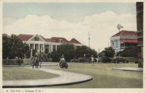 curacao, D.W.I., WILLEMSTAD, City Hall (1930s) Sunny Isle No. 4 Postcard (2)