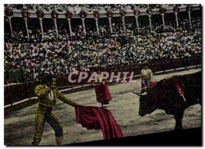 Old Postcard Bullfight Bullfight Entrando a matar