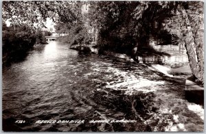 Beaver Dam River Wisconsin WI Tributary River Real Photo RPPC Postcard