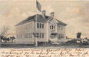 J14/ Patchogue Long Island New York Postcard c1910 Maple Avenue School 27