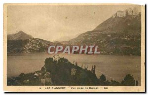 Old Postcard Lake Annecy View from Duingt