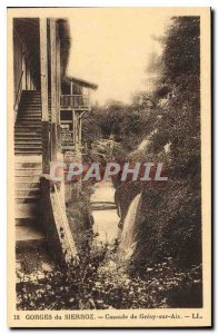 Old Postcard Gorges Cascade Sierroz Gresy sur Aix