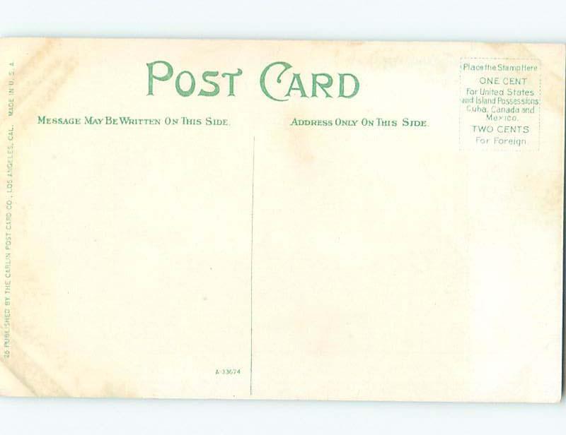 Unused Divided-Back PARK SCENE Los Angeles California CA hk8833