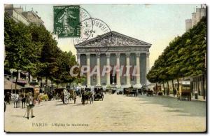 Old Postcard Paris L & # 39eglise Madeleine