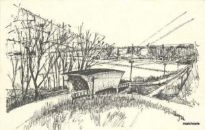 Artist Impression MADISON COUNTY, IOWA McBride Bridge pos...