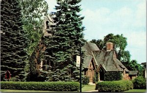 Vtg Sheffield Massachusetts MA Christ Episcopal Church Chrome View Postcard