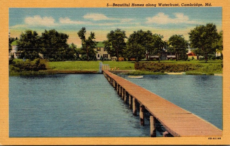 Maryland Cambridge Beautiful Homes Along Waterfront Curteich